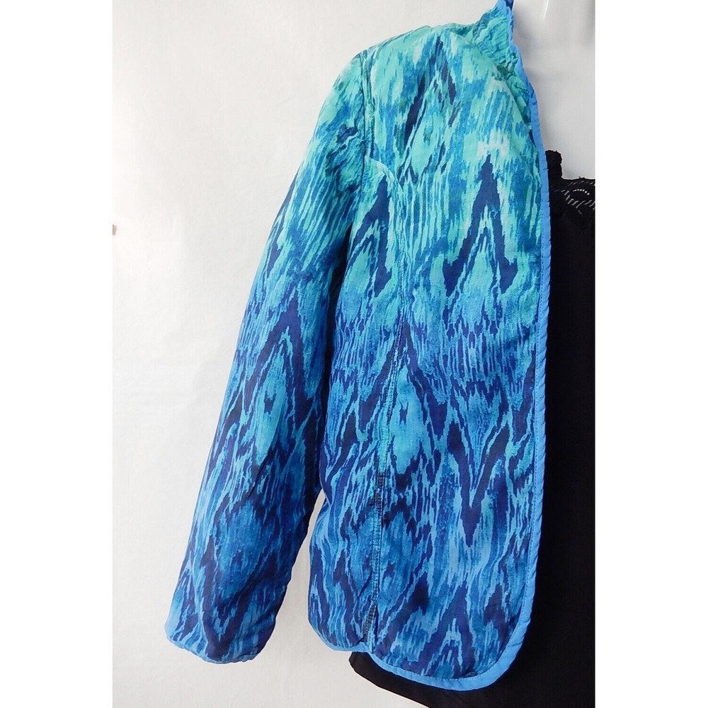 Chico's Women Blazer Sz 0/S Long Sleeve Open Front Basic Mid Length Casual - Picture 3 of 9